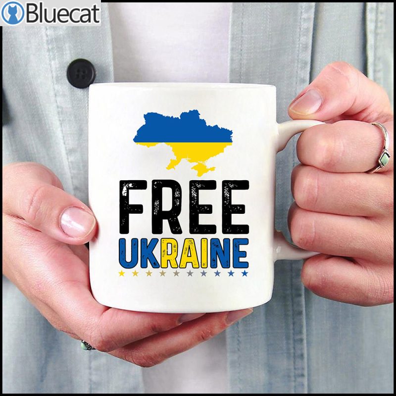 Stop War Free Ukraine I Stand With Mug 1