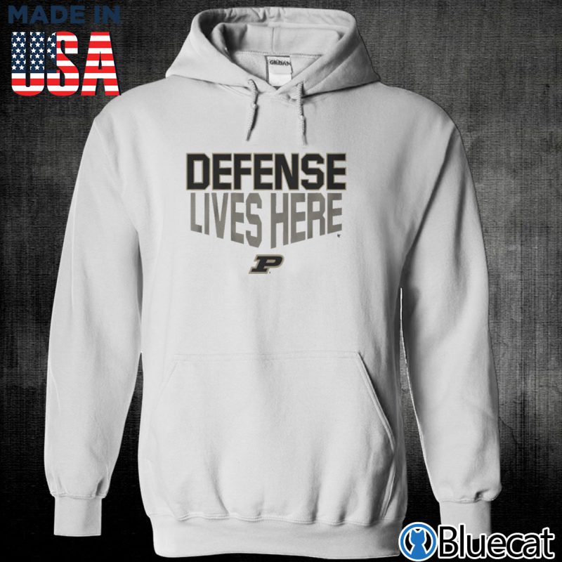 Unisex Hoodie Purdue Basketball Defense Lives Here T shirt