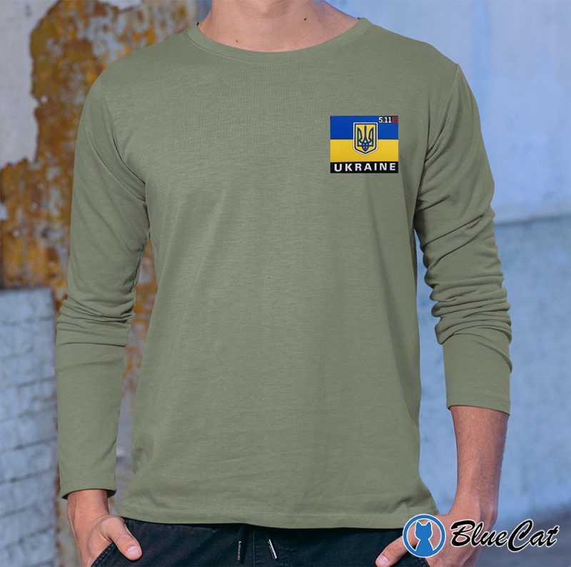 5.11 Ukraine Tactical Ukrainian Flag Shield Shirt 2