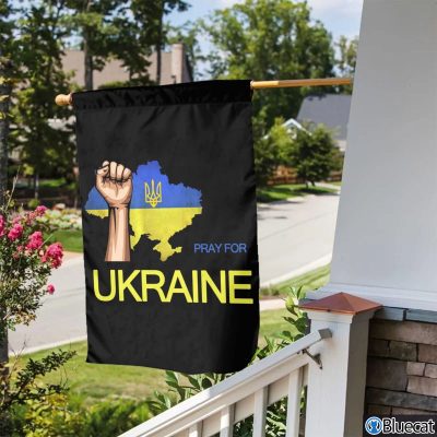 Anti Putin Pray For Ukraine Garden Flag 3