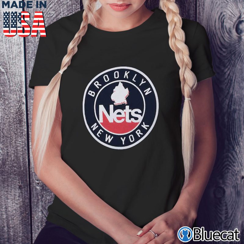 Black Ladies Tee Brooklyn Nets Nike city edtion Logo T Shirt
