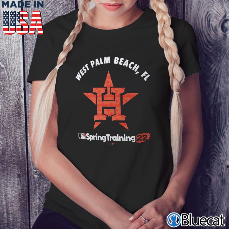 Black Ladies Tee Houston Astros 2022 Spring Training T Shirt