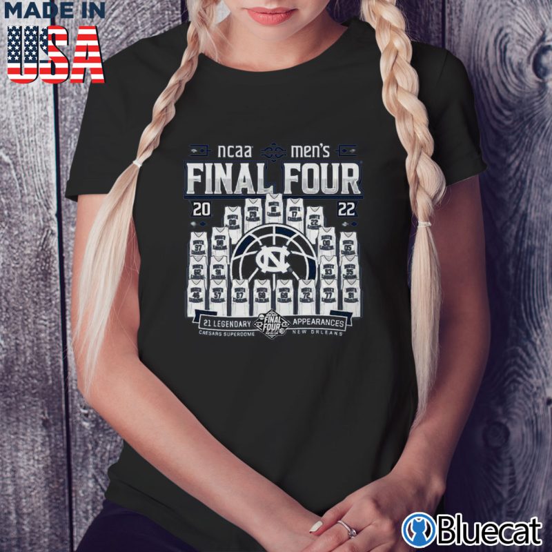 Black Ladies Tee North Carolina Tar Heels 2022 NCAA Tournament March Madness Final Four T Shirt