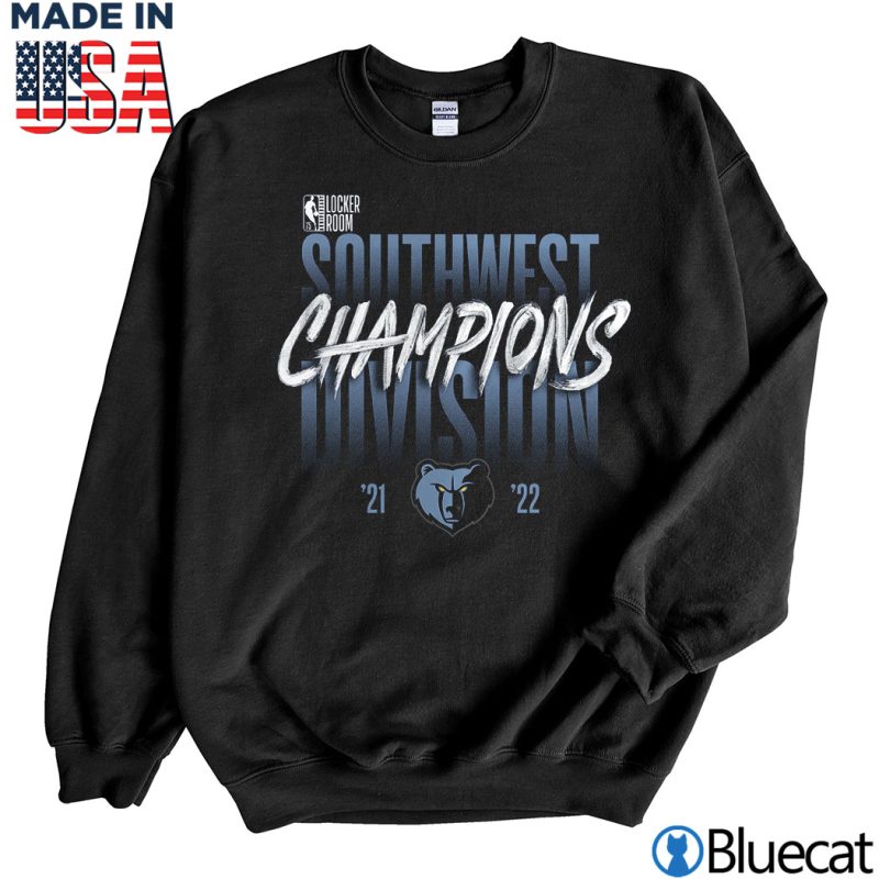 Black Sweatshirt Memphis Grizzlies 2022 Southwest Division Champions Locker Room T Shirt