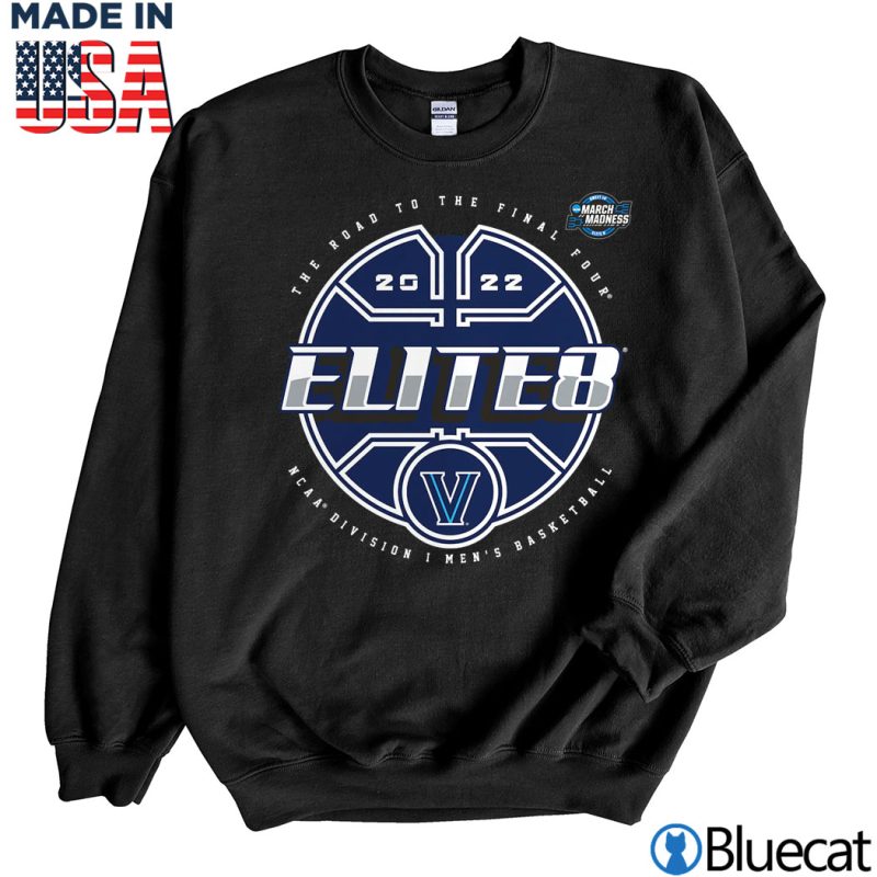 Black Sweatshirt Villanova Wildcats 2022 NCAA Mens Basketball Tournament March Madness Elite Eight T Shirt