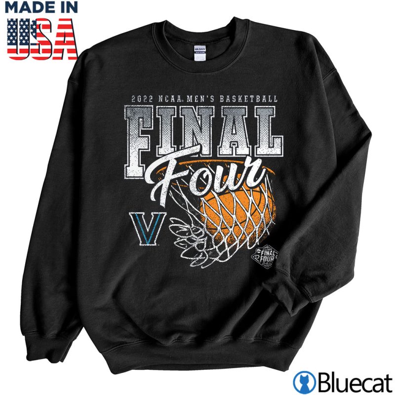Black Sweatshirt Villanova Wildcats 2022 NCAA Tournament March Madness Final Four Banners Triblend T Shirt