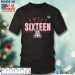Black T shirt Arizona Wildcats 2022 Tournament March Madness Sweet Sixteen Jumpball T Shirt