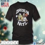Black T shirt Brooklyn Nets Homage NBA x Spongebob Collab T Shirt