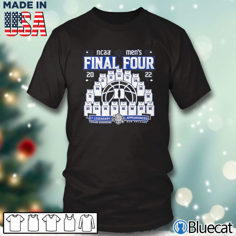 Black T shirt Duke Blue Devils 2022 Tournament March Madness Final Four T Shirt