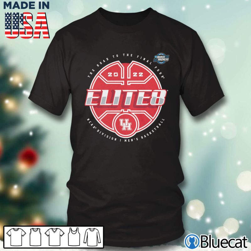 Black T shirt Houston Cougars 2022 Tournament March Madness Elite Eight Elite T Shirt