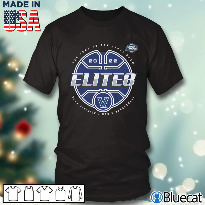 Black T shirt Villanova Wildcats 2022 Tournament March Madness Elite Eight Elite T Shirt