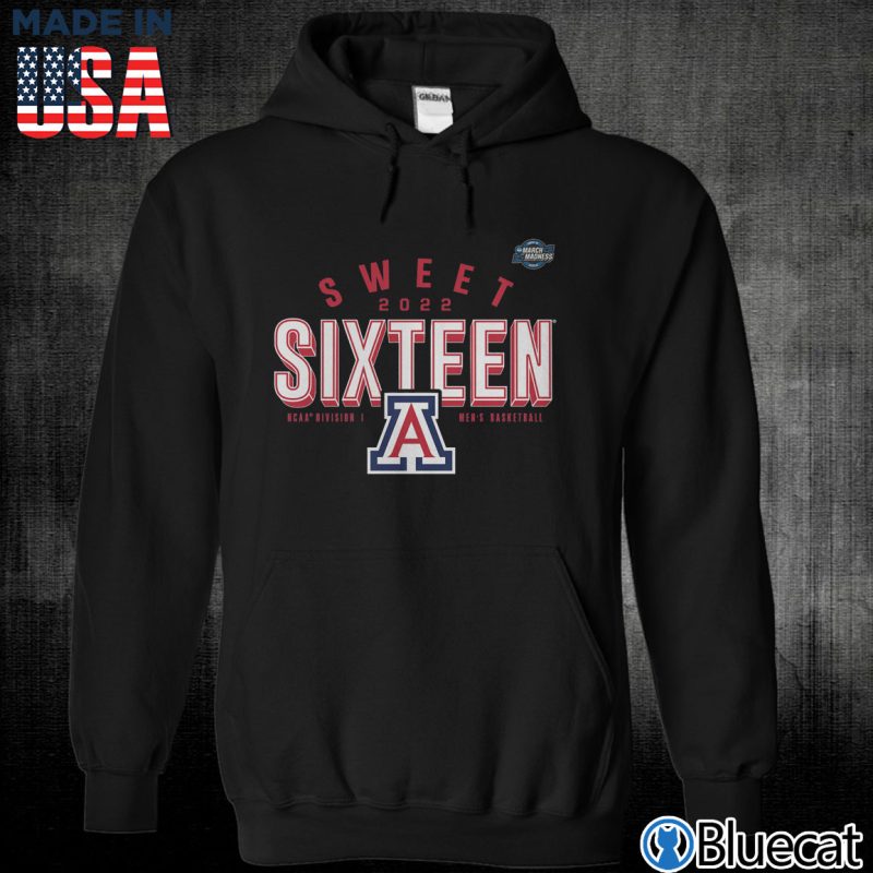 Black Unisex Hoodie Arizona Wildcats 2022 Tournament March Madness Sweet Sixteen Jumpball T Shirt