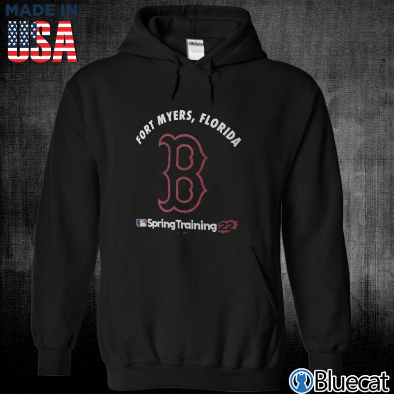 Black Unisex Hoodie Boston Red Sox 2022 Spring Training T Shirt