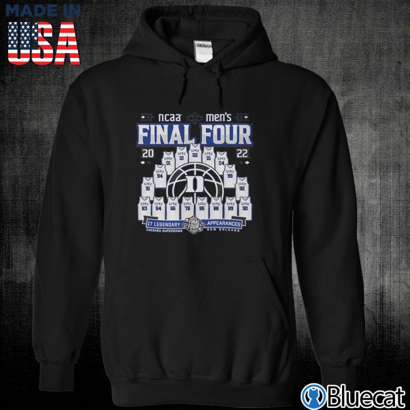 Black Unisex Hoodie Duke Blue Devils 2022 Tournament March Madness Final Four T Shirt