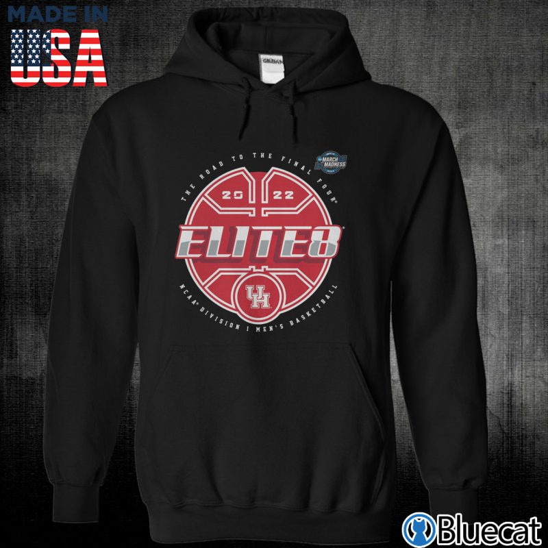 Black Unisex Hoodie Houston Cougars 2022 Tournament March Madness Elite Eight Elite T Shirt