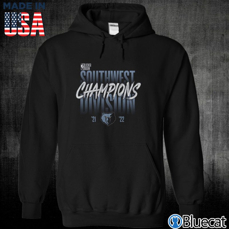Black Unisex Hoodie Memphis Grizzlies 2022 Southwest Division Champions Locker Room T Shirt