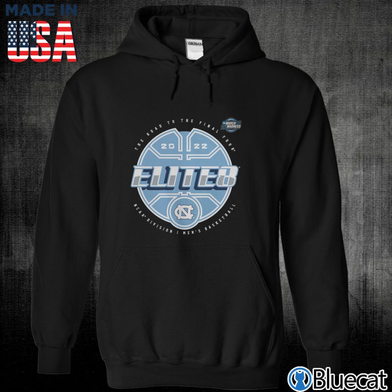 Black Unisex Hoodie North Carolina Tar Heels 2022 NCAA Mens Basketball Tournament March Madness Elite Eight T Shirt