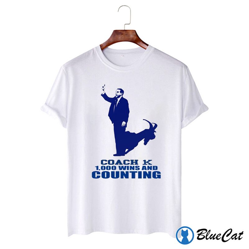 Coach K 1000 1K Wins And Counting Shirt 1