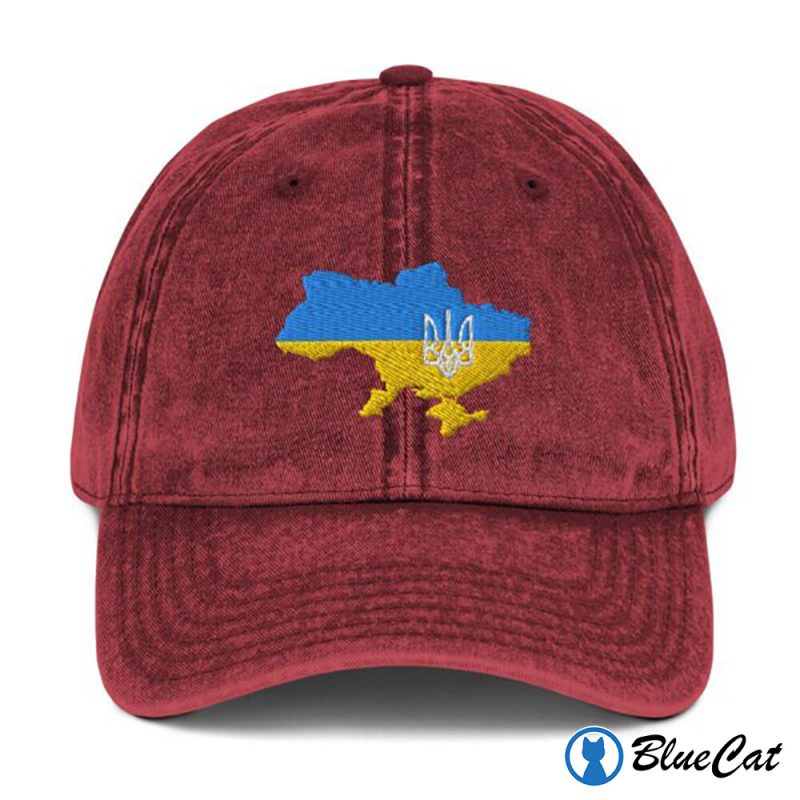 Embroidered Stand With Ukraine Twill Hat 1