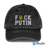 Fck Putin Stop The War Ukraine Embroidered Hat
