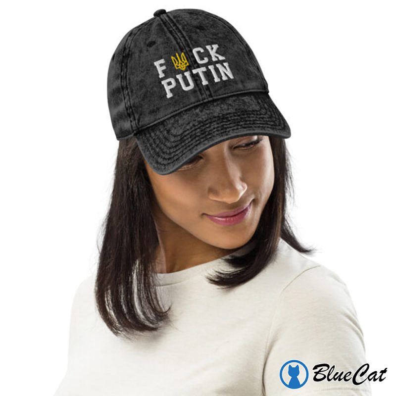 Fck Putin Stop The War Ukraine Embroidered Hat 2