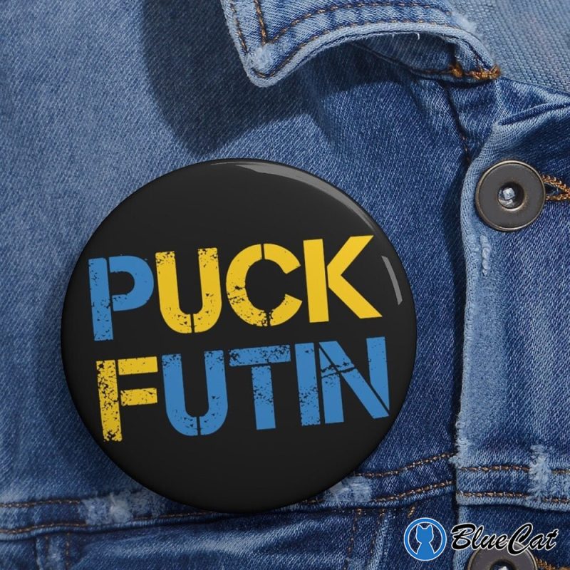 Fuck Putin Pin Buttons Puck Futin Support Ukraine