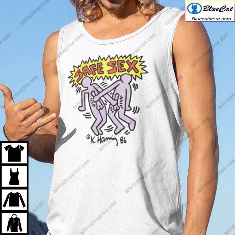 Harry Styles Keith Haring Safe Sex Shirt 1