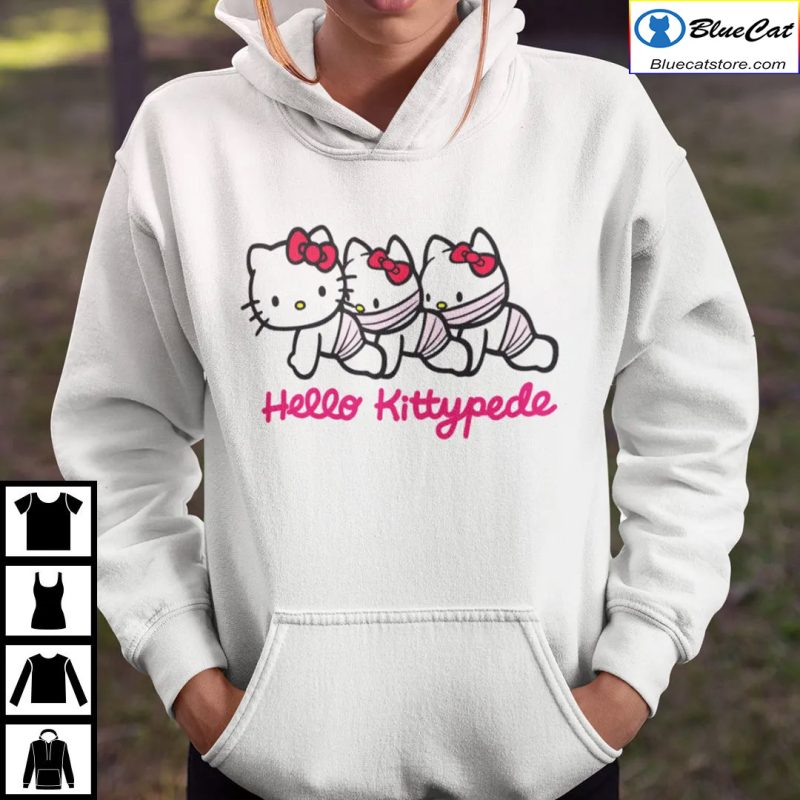 Hello Kittypede The Human Centipede Shirt 1