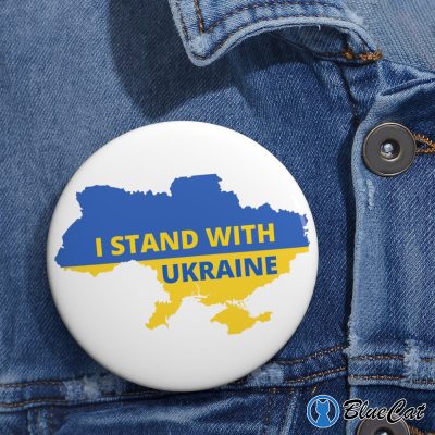 I Stand With Ukraine Pin Button Free