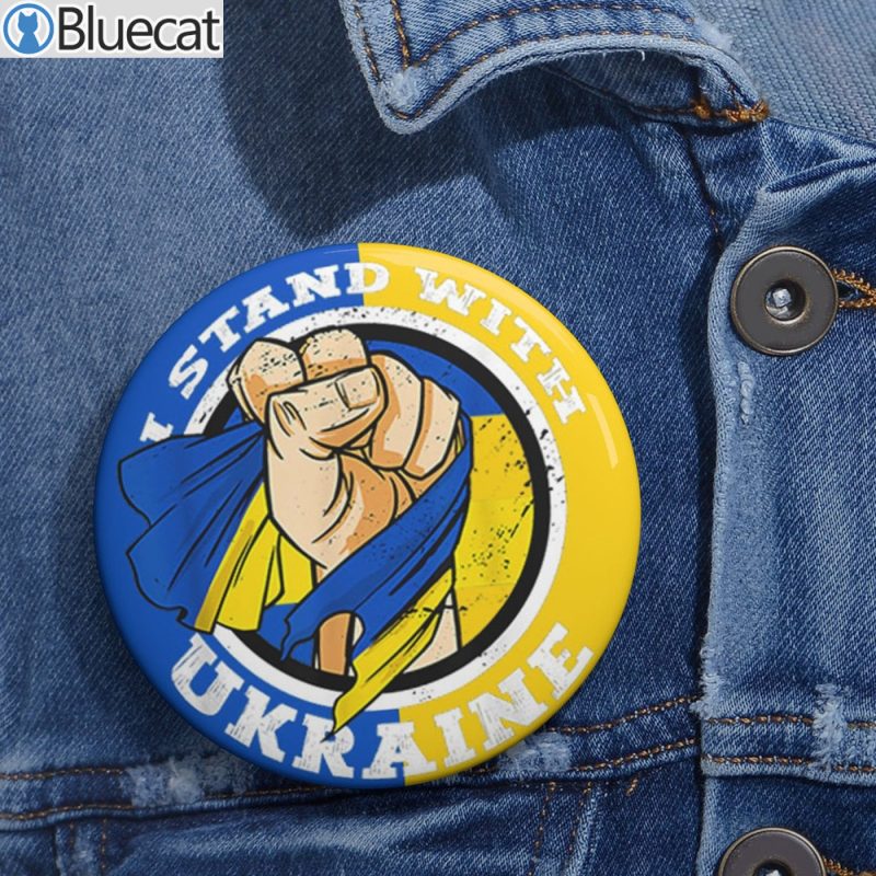 I Stand With Ukraine Pin Buttons Ukrainian Anti Putin