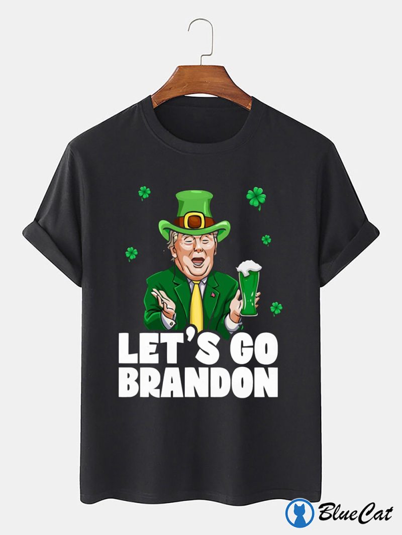 Lets Go Brandon Trump St Patricks Day FJB Shirt