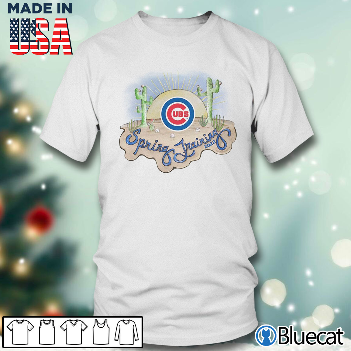 Chicago Cubs Tiny Turnip 2022 Spring Training T-shirt - Bluecat