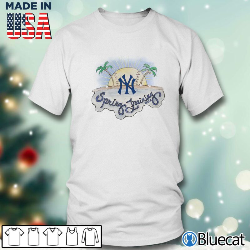 Men T shirt New York Yankees Tiny Turnip White 2022 Spring Training T Shirt