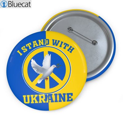 No War I Stand With Ukraine Pin Buttons 1