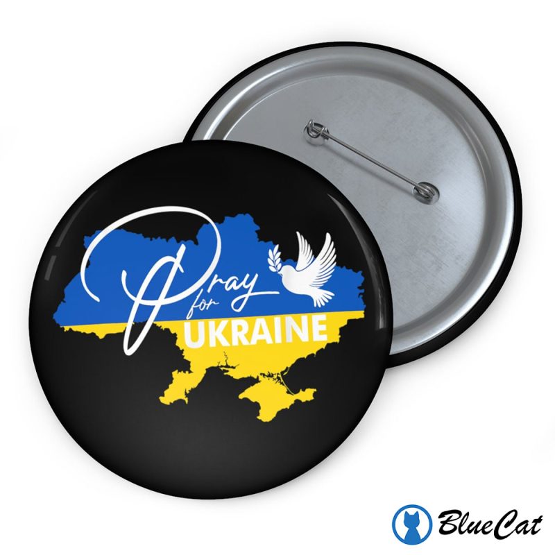 Pray For Ukraine Flag Free I Support Ukrainian Pin Buttons 1