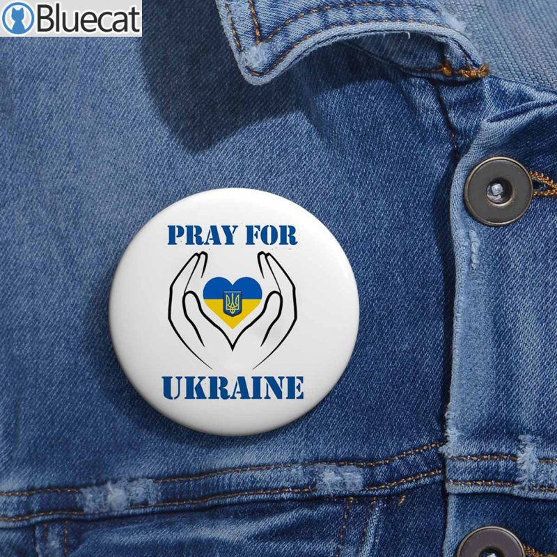 Pray For Ukraine Stop The War Metal Pin Buttons 1