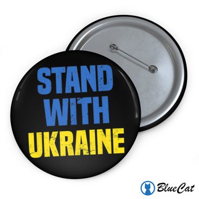 Stand With Ukraine Pin Button Support Peace In 1