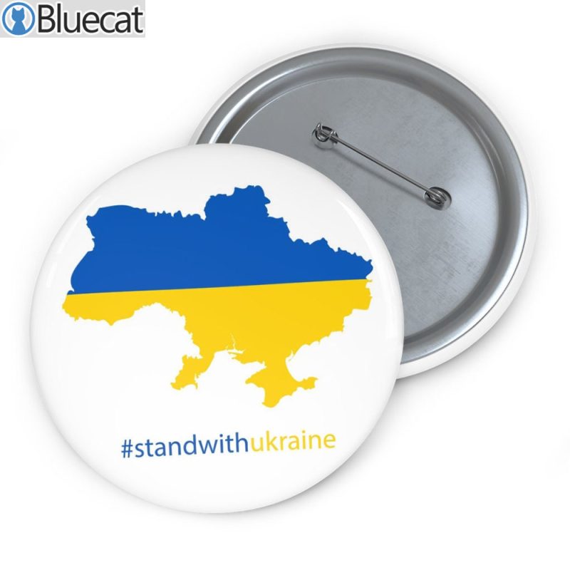 Stand With Ukraine Stop War Metal Pin Buttons 1