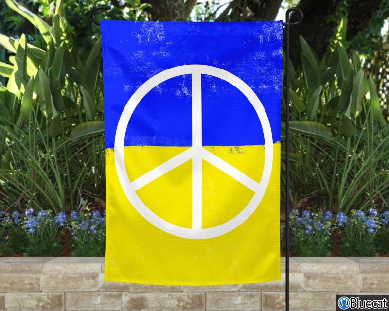 Stand With Ukraine Ukrainian Support Flag 1