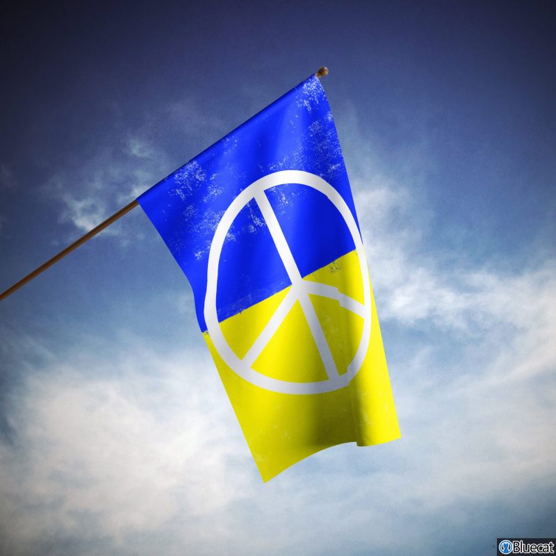 Stand With Ukraine Ukrainian Support Flag 2