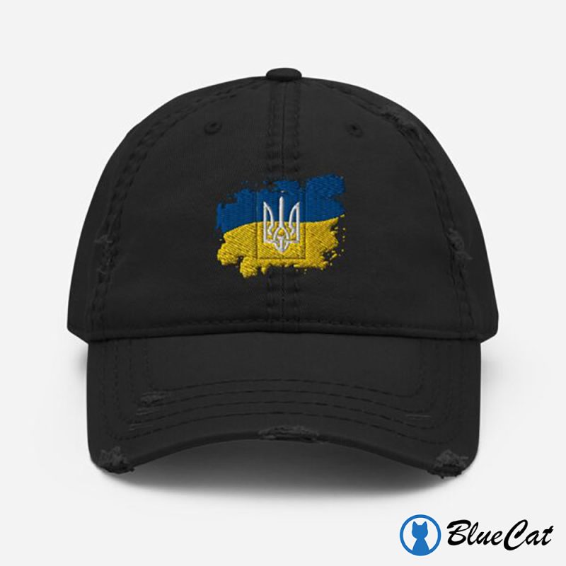 Support Ukraine Embroidered Trucker Hat 1