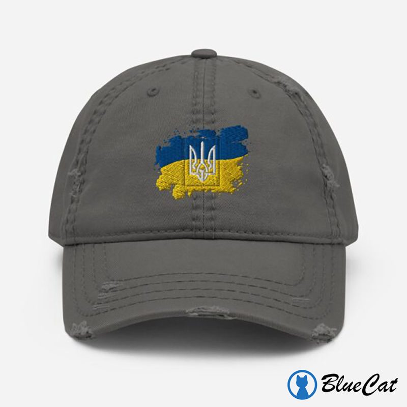 Support Ukraine Embroidered Trucker Hat
