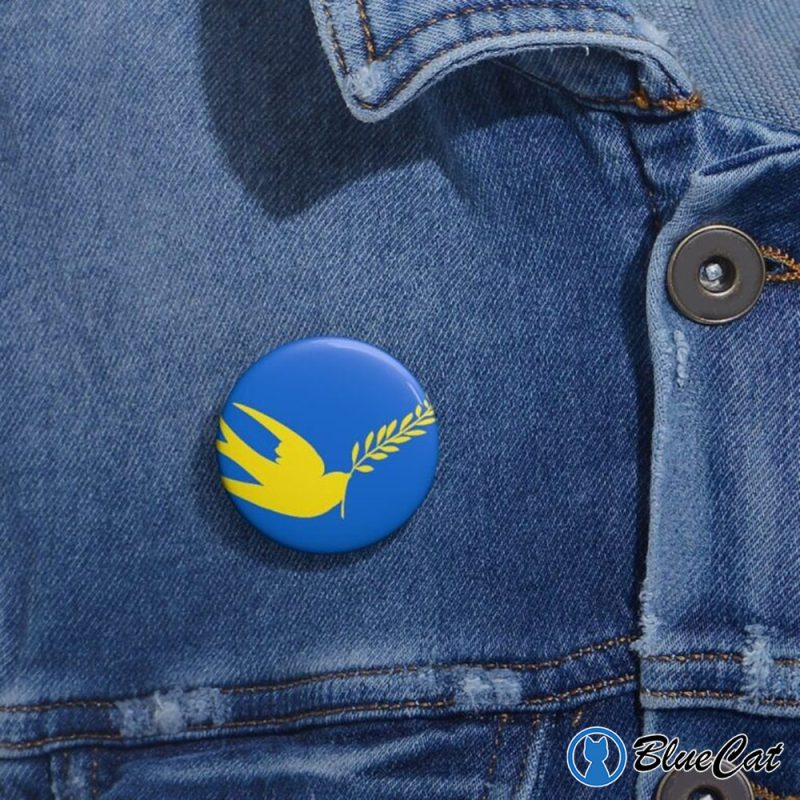 Support Ukraine Peace Pin Buttons