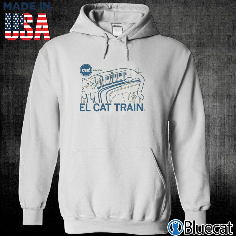 Unisex Hoodie El cat Train Chicago T shirt