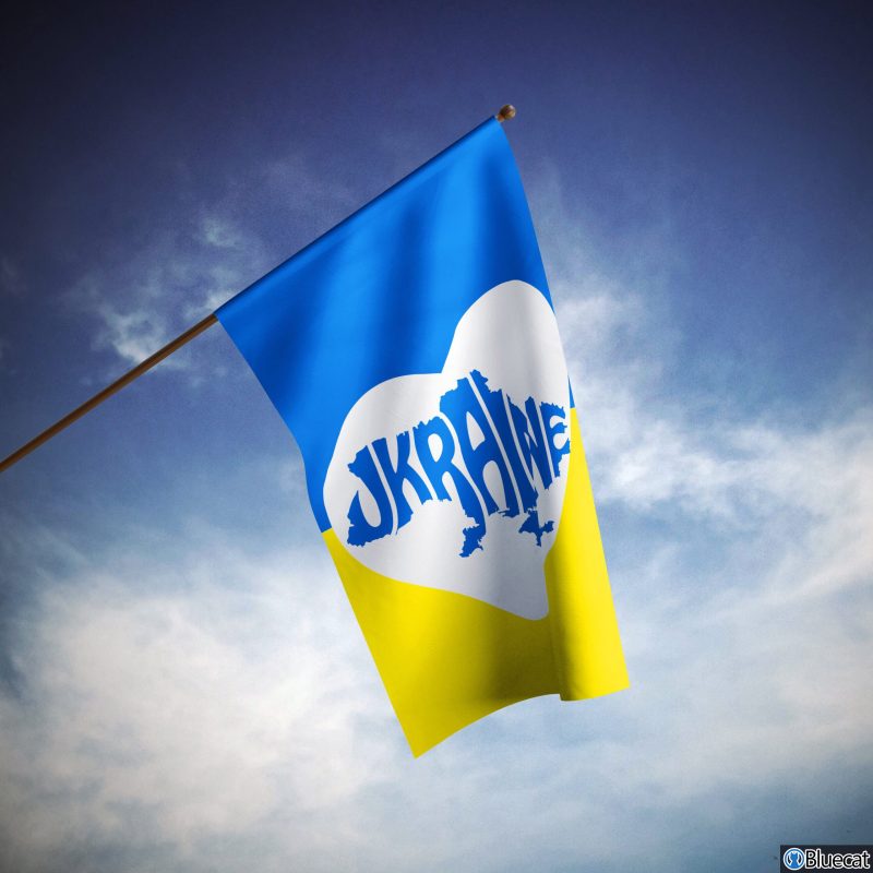 We Stand With Ukraine World Peace No War Flag 2