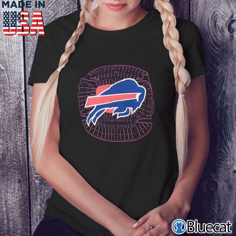 Black Ladies Tee Buffalo Bills New Era Stadium T Shirt