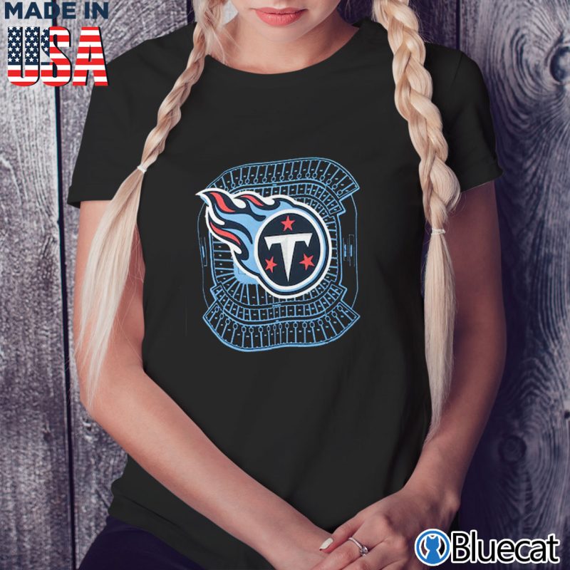 Black Ladies Tee Tennessee Titans New Era Stadium T Shirt