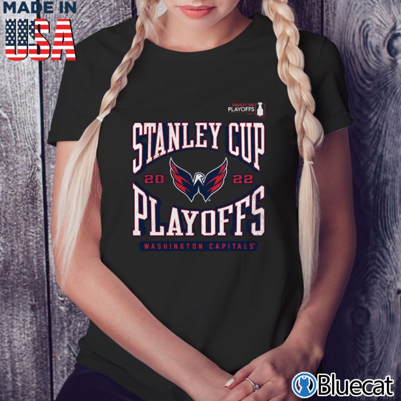 Black Ladies Tee Washington Capitals 2022 Stanley Cup Playoffs Wraparound T Shirt