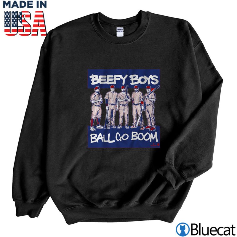 Black Sweatshirt Beefy Boys Ball Go Boom T shirt