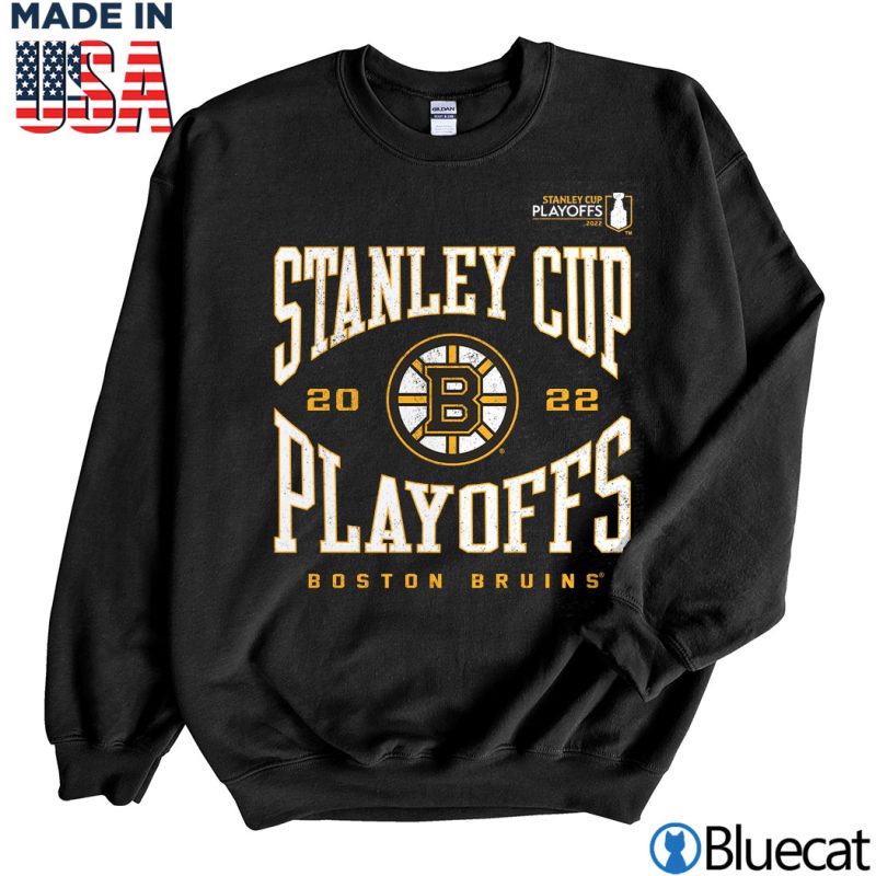Black Sweatshirt Boston Bruins 2022 Stanley Cup Playoffs Wraparound T Shirt